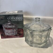 Vintage Indiana Glass Concord Lidded Candy Dish Holiday Time picture