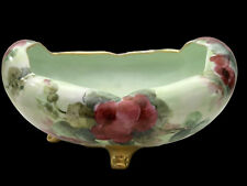 Rosenthal Antique Art Nouveau ￼Hand Painted Roses Porcelain Footed Bowl picture