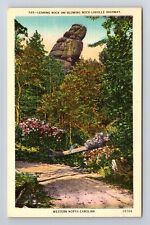 Blowing Rock NC-North Carolina, Leaning Rock, Antique, Vintage Postcard picture