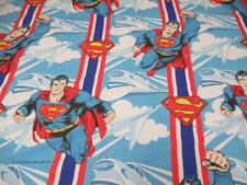 1978 DC Comic 2 Pc Superman 1 Flat Sheet and 1 Pillowcase CC32 picture