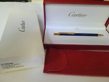 Vintage RARE Cartier Bille Must II Blue Lacqure Pen picture