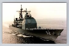 USS Bunker Hill (CG-52), Ship, Transportation, Vintage Souvenir Postcard picture