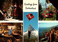 Postcard Greetings From Switzerland People Landscapes picture
