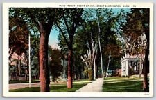 Great Barrington Massachusetts~Main Street~Berkshire Inn~1920s Postcard picture