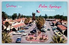 c1950s~Greetings~La Plaza Palm Springs Desert Resort~California CA~VTG~Postcard picture