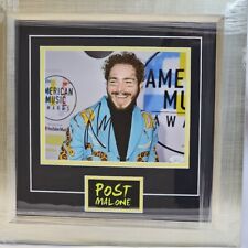 Post Malone Signed Autographed Picture photo JSA framed picture