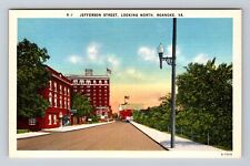 Roanoke VA-Virginia, Jefferson Street Looking North, Antique, Vintage Postcard picture