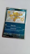 Pokemon Card Sableye 184/091 Paldean Fates Baby Shiny Rare Near Mint picture