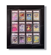 Ridanco 12 Card PSA Wall Frame, UV Protective, CGC BGS MCG Graded Wall Case New picture
