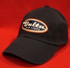 Retro Delta Replica Retired Logo Aviation ball cap, navy-blue adjustable hat picture