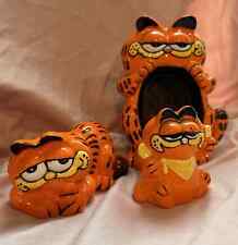Lot of Vintage Garfield 1983 Hand Painted Ceramics - Excellent Condition picture