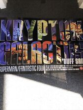VINTAGE SUPERMAN/FANTASTIC FOUR Krypton Calactus Dc Comics PROMO POSTER picture