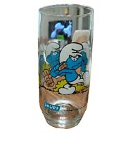 Vintage Brainy Smurf Glass 1982 Wallace Berrie & Co. PEYO Collector's picture