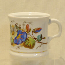 Antique Victorian Divided Shaving Mug/Cup, Floral, Patented July 16, 1867, NICE picture