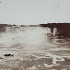 American Falls Niagara Stereoview c1877 New York River Antique Photo NY P127 picture
