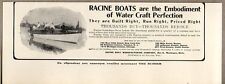 1907 Print Ad Racine Boat Company Muskegon,MI  picture