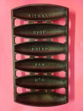 Vintage  Griswold Vienna Roll Bread Pan #6 Raised Letters  12.5 x 6.75  RESTORED picture