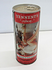 Vintage Tennent's Ann Sweet Stout Pull Tab Girl Beer Can Bottom Open #CN-32 picture