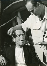 Actor Pierre Larquey Makeup Session, 1949, Vintage Silver Print Vintage s picture