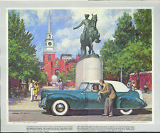 1941 Lincoln Continental Humble Oil Esso calendar sheet by Harry Anderson picture