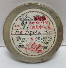 Off The Beaten Path ABC COOKIE CUTTER SET alphabet tin case letters missing USED picture
