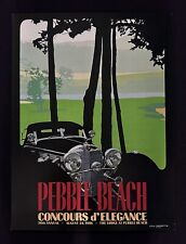 1986 Pebble Beach Concours Poster MERCEDES 540K Ken EBERTS New picture