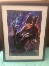 Catwoman Sideshow Collectibles Premium Art Print Limited Framed picture