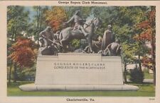 c1930s Postcard George Rogers Clark Monument Charlottesville, Virginia VA 5456.4 picture