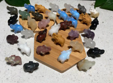 36pcs 3cm   many type stone carved elephent picture