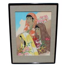 PAUL JACOULET WOODBLOCK PRINT RETOUR RETURN FROM JUNGLE JAPANESE FRENCH VINTAGE picture