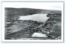 c1950's Aerial View Of Soap Lake Washington WA RPPC Photo Baugman Postcard picture