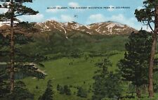 Postcard CO Mount Elbert Highest Mountain Peak in Colorado 1951 Vintage PC f7897 picture