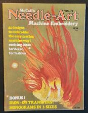 Vintage McCall's Needle-Art Machine Embroidery Magazine ~ Vol IV ~ 1977 picture