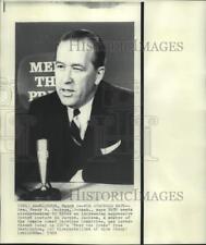1969 Press Photo Senator Henry Jackson interviewed on 