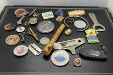 Vintage junk drawer lot items advertising Smalls Older As Shown Lot#4044 picture
