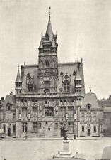 OISE. Compi�gne. Hotel de Ville 1895 old antique vintage print picture picture