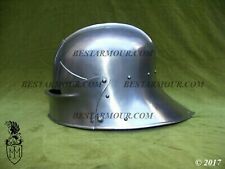 18GA SCA LARP German Sallet Helmet Medieval Costume Armor Helmet Replica design picture