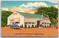 Vintage Postcard- Martines Restaurant - 3 Miles W of St. Clairsville - OHIO - OH picture
