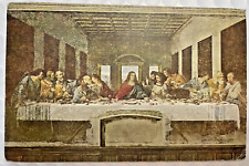 Last Supper c1926 Da Vinci Fratelli Alinari Italy Postcard  Jesus Christ rare picture