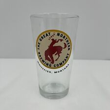 The Great Northern Brewing Co. Pint Beer Glass. Whitefish, Montana Bucking Horse picture