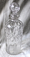 Stylish Vintage Cut Crystal Glass Decanter 1950s picture