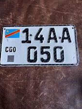 Congo Motorcycle License Plate Africa 🏍️ Democratic Republic of Congo CGO picture