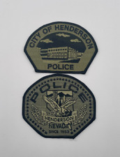 Henderson Nevada Police Shoulder Patch Subdued Swat Embroidery picture