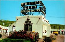 White's City NM-New Mexico, White's City Motel, Vintage Postcard picture