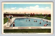 Saratoga Springs NY-New York, Lincoln Baths State Reservation Vintage Postcard picture