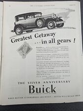 Large Original Antique Magazine Ad 1928 Buick Silver Anniversary picture