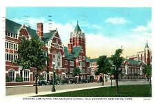 c.1934 New Haven CT Sterling Law School Graduate Yale University VTG Postcard picture