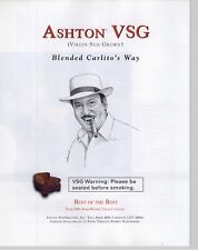 2000 Ashton VSG  Cigars Vintage Print Ad  Carlito Fuentes Art Illustration Photo picture
