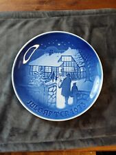 1973 Jule After B&G 7-Inch Christmas Plate - Country Christmas Great Condition picture
