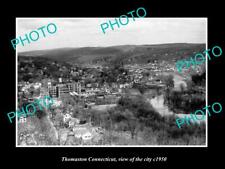 OLD 8x6 HISTORIC PHOTO OF THOMASTON CONNECTICUT VIEW OF THE CITY c1950 picture
